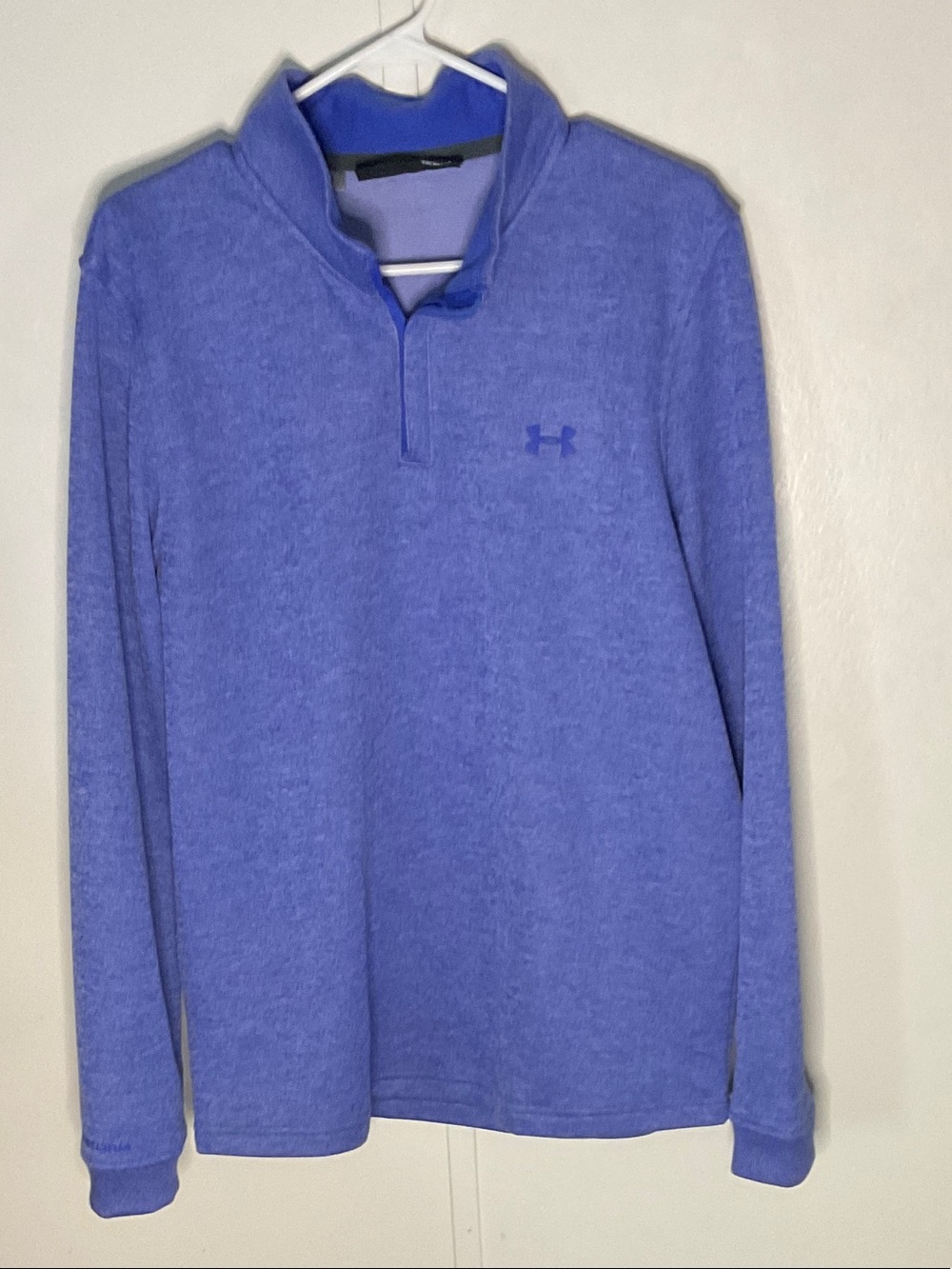 Under Armour Men's Heather Periwinkle Quarter-Zip Pullover